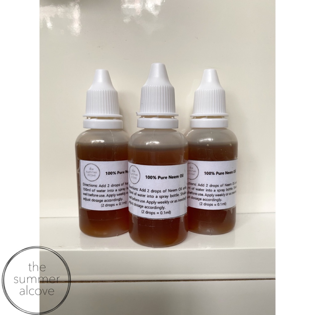 Pure Neem Oil for Homemade Plant Spray (30ml) Shopee Singapore