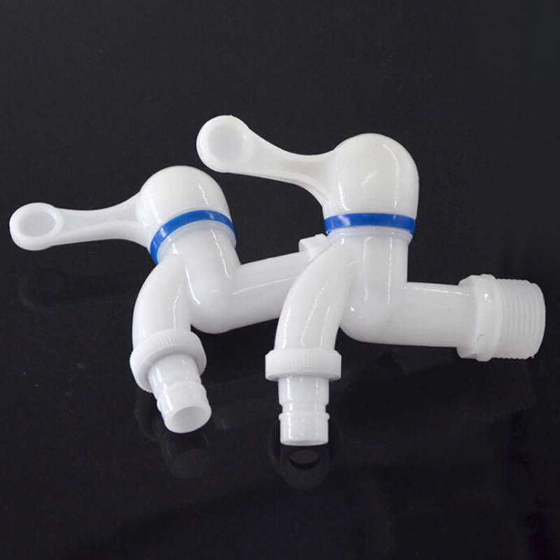 Mini Tap Thread White Small Bibcock Easy Install Washing Machine