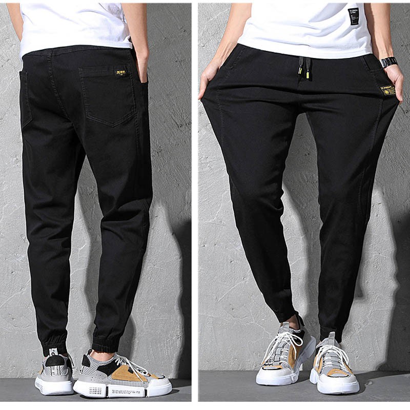 black jogger jeans mens