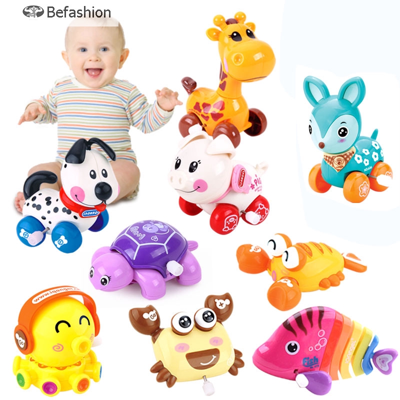 BF Cute Cartoon Animal Wind Up Toys Clockwork Classic Toy Newborn Baby Toy  | Shopee Singapore