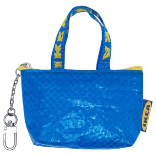 IKEA KNÖLIG Bag, small blue [IKEA] Knolig Small Keychain Zipper Coin Bag Key Ring Blue Frakta ...