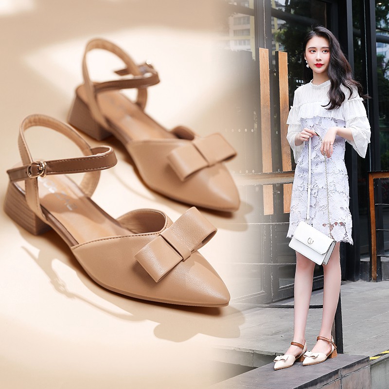 pointed strappy heels