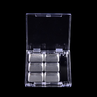 【TESG】 Empty 6 Square Grids Eyeshadow Lip Powder Box Case Cosmetic Packing+Palette Hot #5