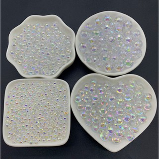 4mm 6mm 8mm 10mm Acrylic Beads ABS Round Shape Spaced Beads For Jewelry Making