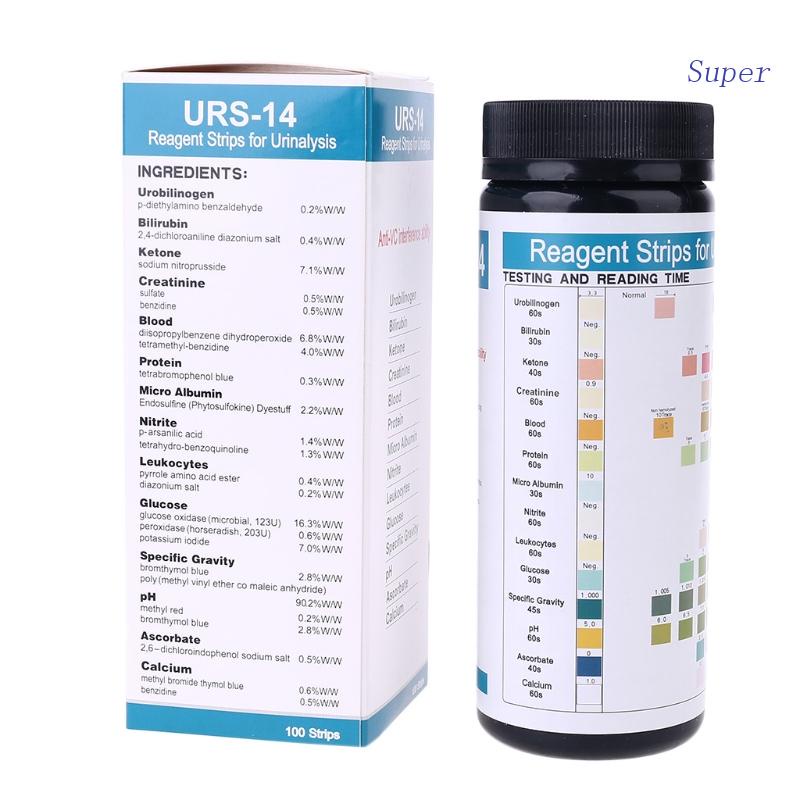 Super Urine Test Strips 14 Parameter Urinalysis Strips for Infections