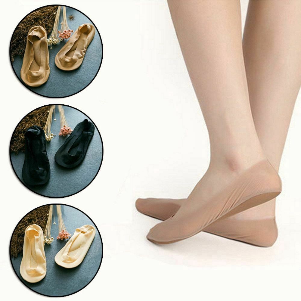 Ying-feirt 3D Massage Invisible Socks Arch Support 3D Socks Foot Massage Health Care for Women Summer Autumn Orthopedic Black Light Skin and Deep Skin 