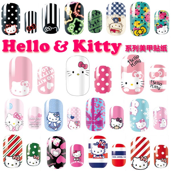 Hello Kitty lady Nail Stickers Sanrio | Shopee Singapore