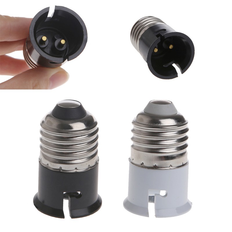 Light Bulb Lamp Holder Anti Burning Led Screw B22 To E27 Base Socket Converter Durable Adapter Shopee Malaysia