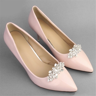 Image of thu nhỏ FOREVER Rhinestone Shiny Decorative Clips High Heel Charm Buckle Shoe Clip Women Wedding Square Clamp Bride Shoe Decorations #5