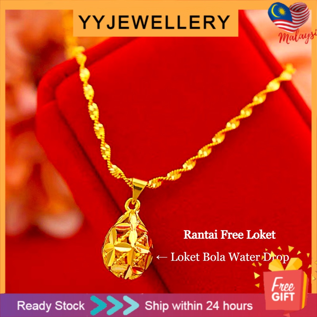 Shop Malaysia Yyjewellery Bangkok Gold Neck Chain Gold Kores Chain Necklace 45cm Korean Bangkok Gold Chain Neck Chain Shopee Singapore