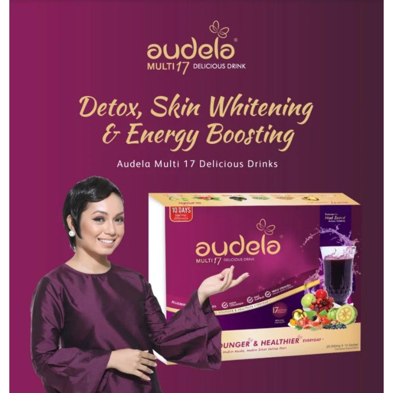 Shop Malaysia Raya Sale New Audela Multi 17 Beauty Drink Trial Pack For 10 Days 10 Sachet X 20g Shopee Singapore