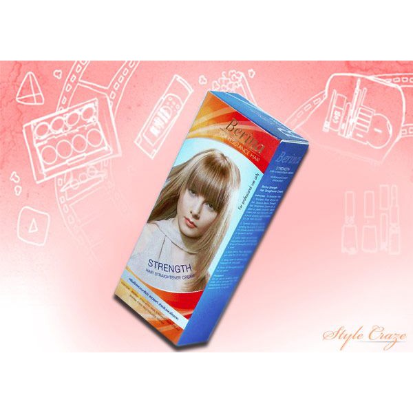 SG SELLER❤️BERINA Hair Straightening Cream Super Effective Long Lasting  120ml | Shopee Singapore