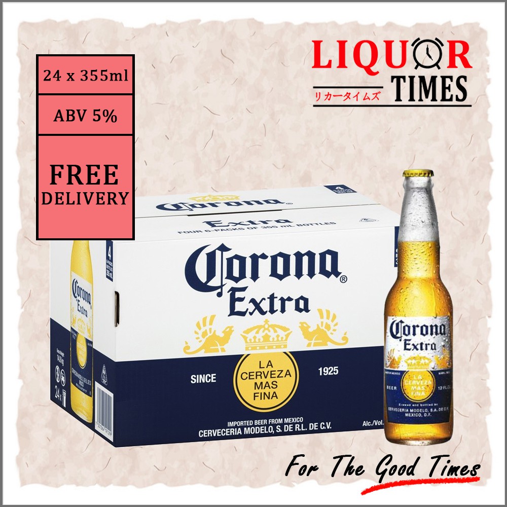 Corona Extra Beer Pint 24 X 355ml BBD AUGUST 2022 | Shopee Singapore