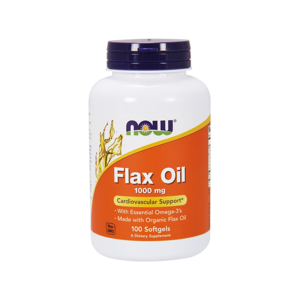 Now Foods, Flax Oil, Essential Omega3's, 1000 mg, 100 Softgels