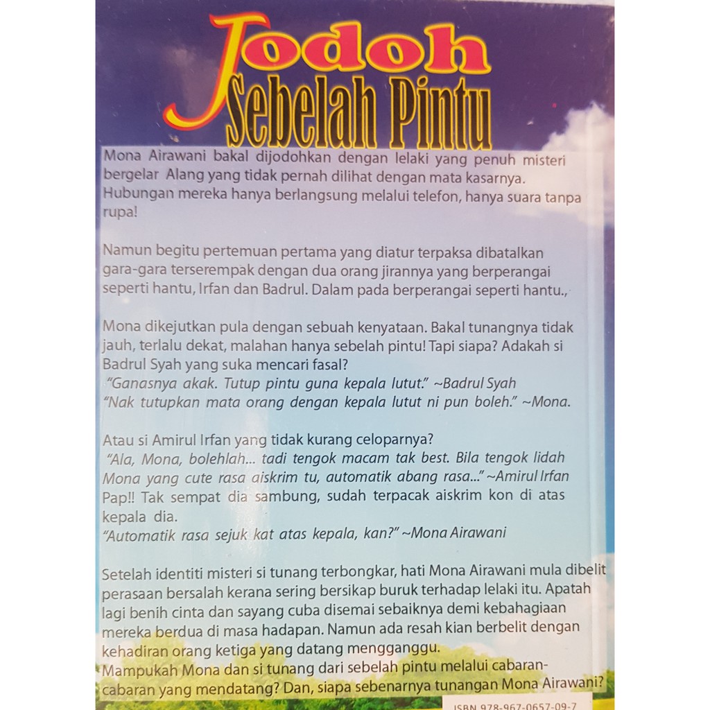 Jodoh Sebelah Pintu By Dekna Lee Shopee Singapore