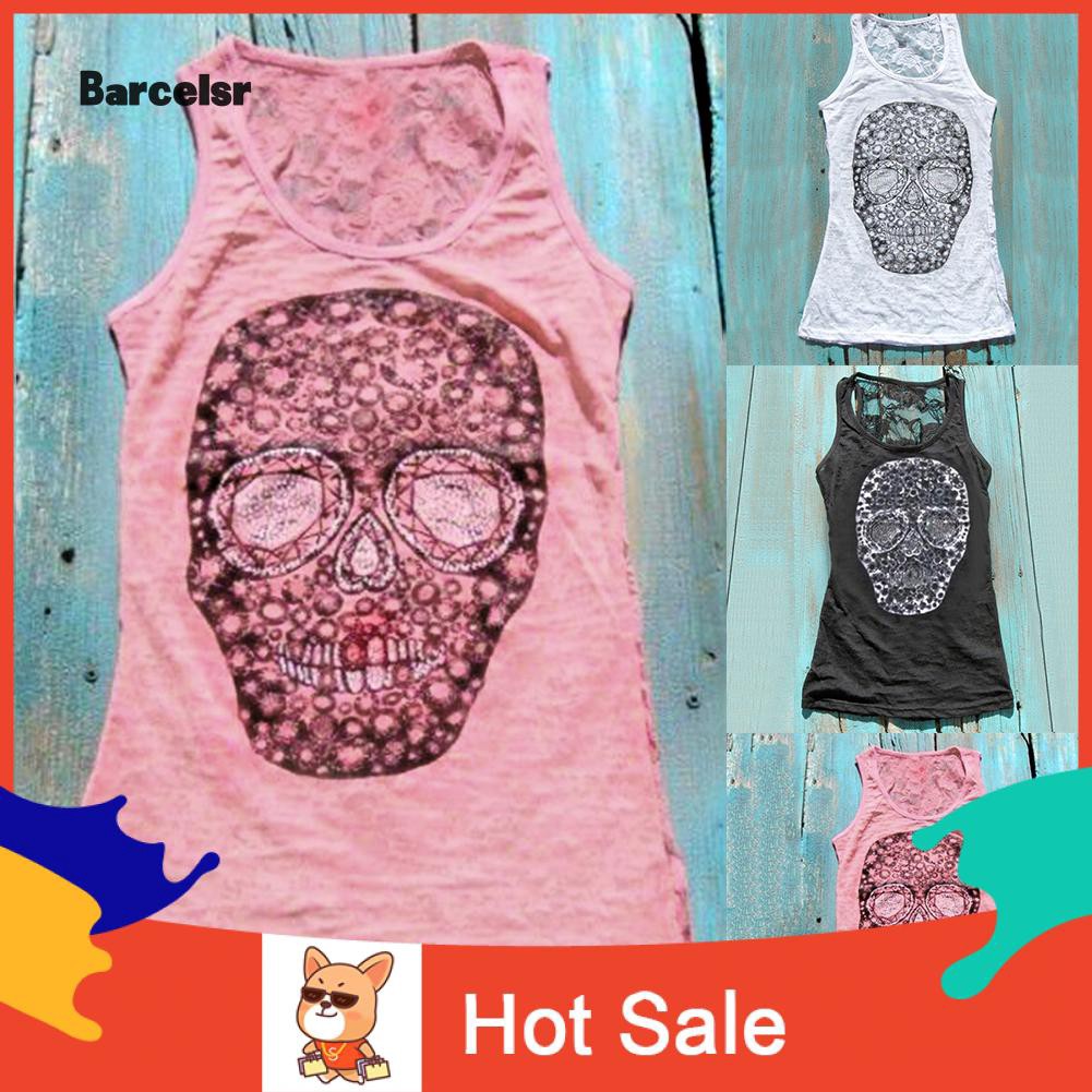 plus size skull tank tops