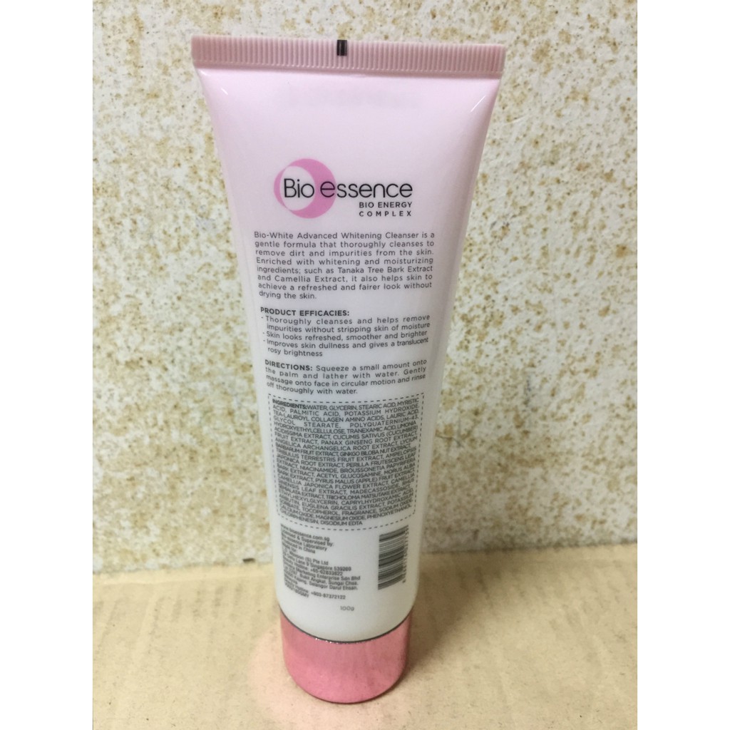 bio white advanced whitening cleanser