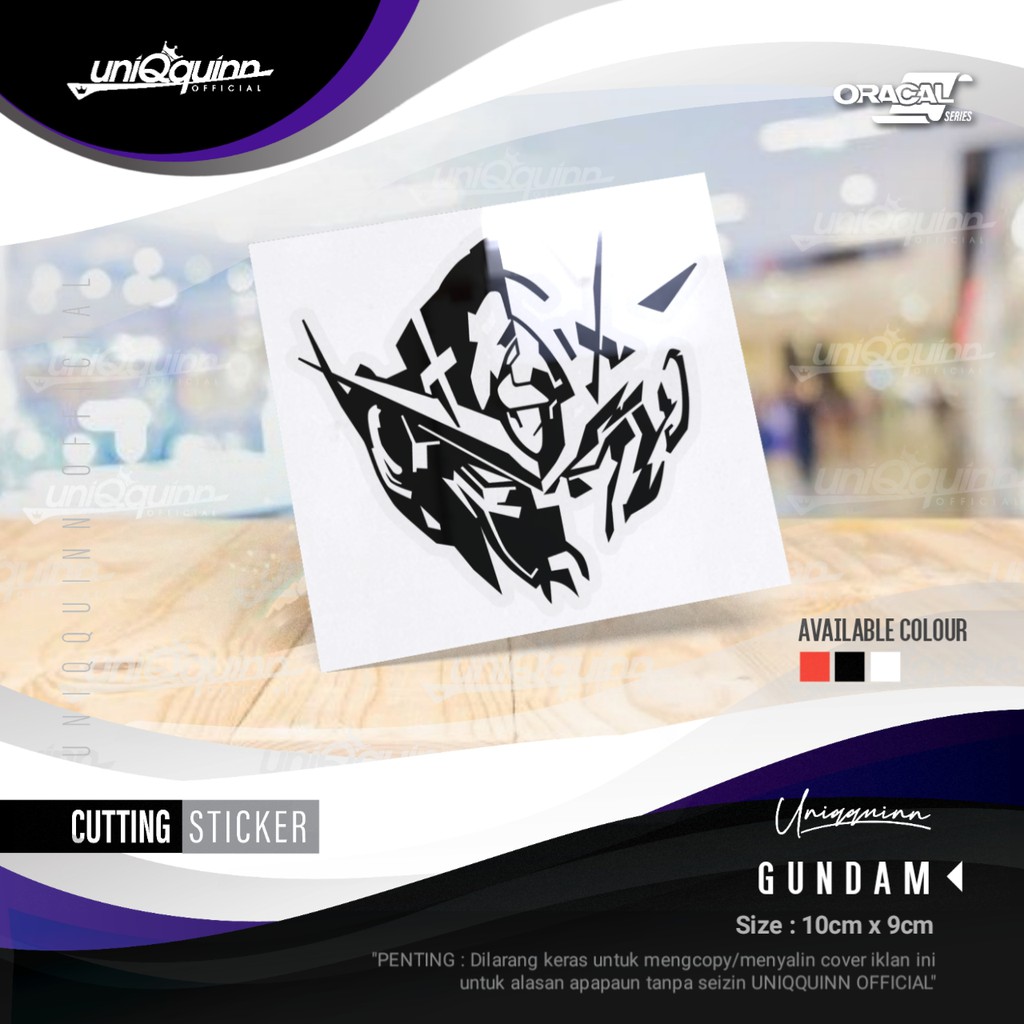 Uq Gundam Cutting Sticker Gundam Stickers Gunpla 01 Robot Stickers Shopee Singapore