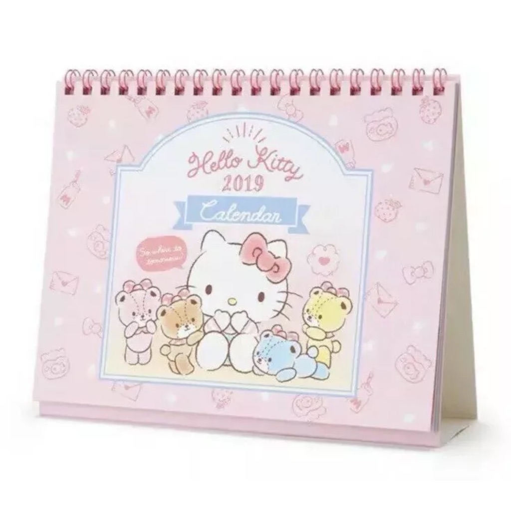 Instock Sanrio Hello Kitty Desk Top Calendar With Stickers