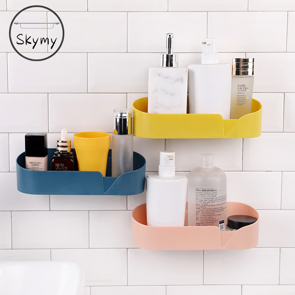 TMYMT Bathroom kitchen Toilet Organizer Storage Shelf Rack basket Wall