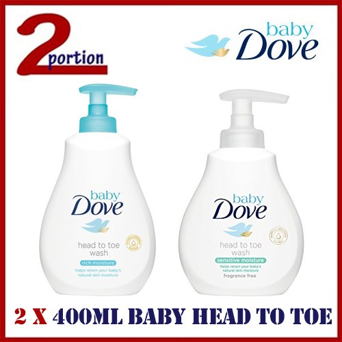 baby dove sensitive head to toe wash