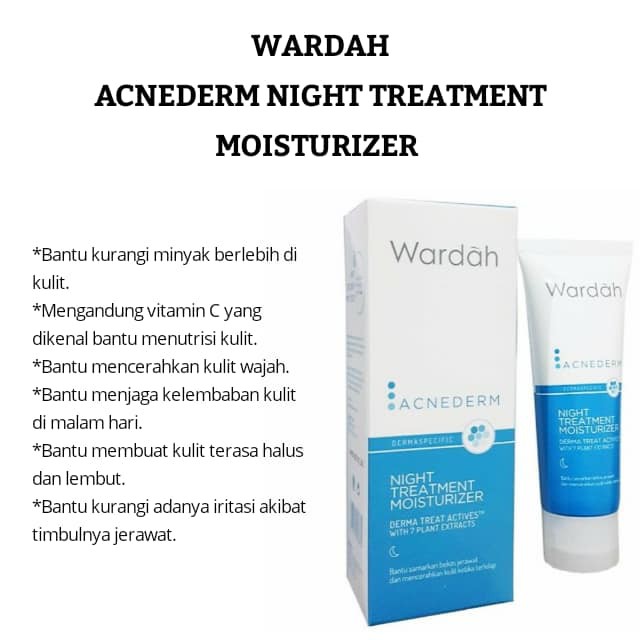 wardah moisturizer night cream