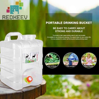 Redkeev 10L 15L 5L Portable Water Container with Faucet for Camping Hiking Picnic Driving #1