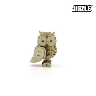 Jigzle Owl 3D Paper Puzzle for Adults and Kids. Ki-Gu-Mi Paper Art. Best Gift for All Occasions.