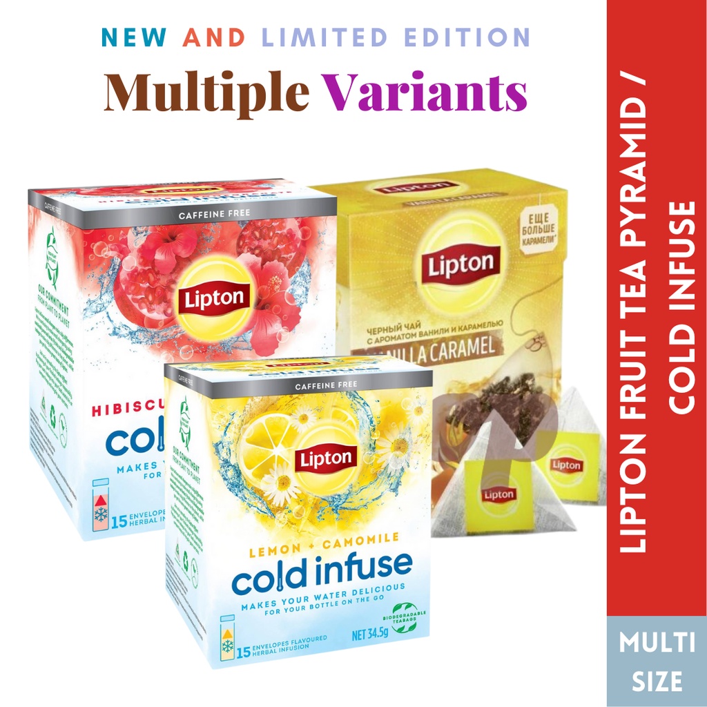 Lipton Cold Infuse Herbal Infusion 15s Lipton Fruit Tea Bag Infusion 20 Pyramidshape Bags