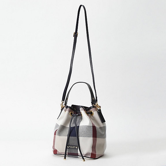 [Direct From Japan] Crestbridge Blue Label Checked Canvas Colon Bucket