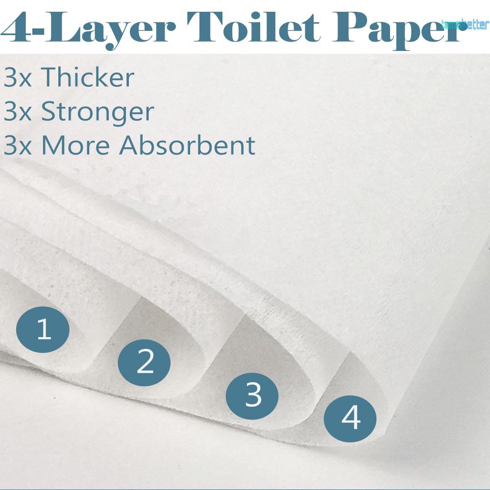 Tombetter 6rolls Soft Toilet Roll Paper Tissue 4layers Household Rollss Paper Home Kitchen Toilet Tissue Soft Strong And Highly Absorbent Hand Towels For Daily Use Shopee Singapore