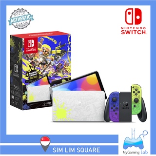 ⭐SG Local Set⭐ Nintendo Switch Console OLED Model Splatoon 3 Edition (SG Nintendo Official Warranty)