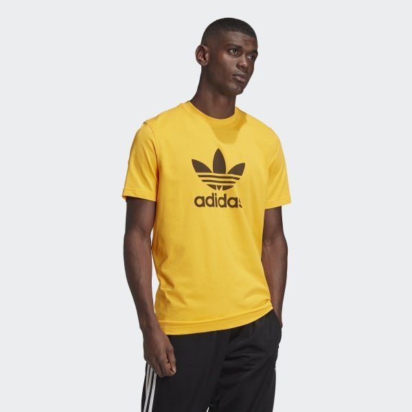 adidas trefoil yellow