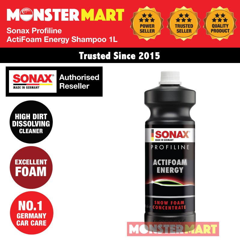 Sonax Profiline Actifoam Energy Shampoo 1 Litre High Foam Level Car Shampoo Shopee Singapore