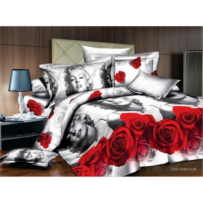 Sexy Marilyn Monroe 3d Printing Bedding Sets Queen Comfortable