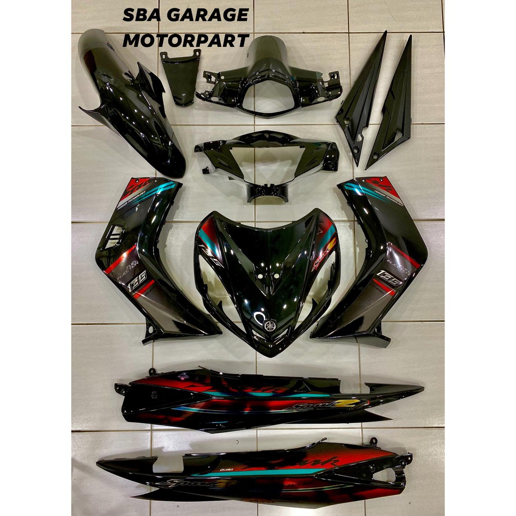 Shop Malaysia Coverset Original Hong Leong Yamaha Hly Lc Lc135 V1 Spark 18 Z Ninja Merah Chrome Gred A Class Stripe Siap Tampal Shopee Singapore
