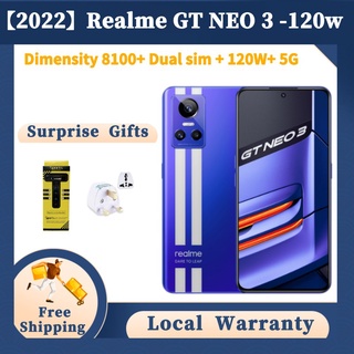 [2022]Realme GT NEO 3 Dual sim 5G&150W Charger Dimensity 8100 120Hz local warranty