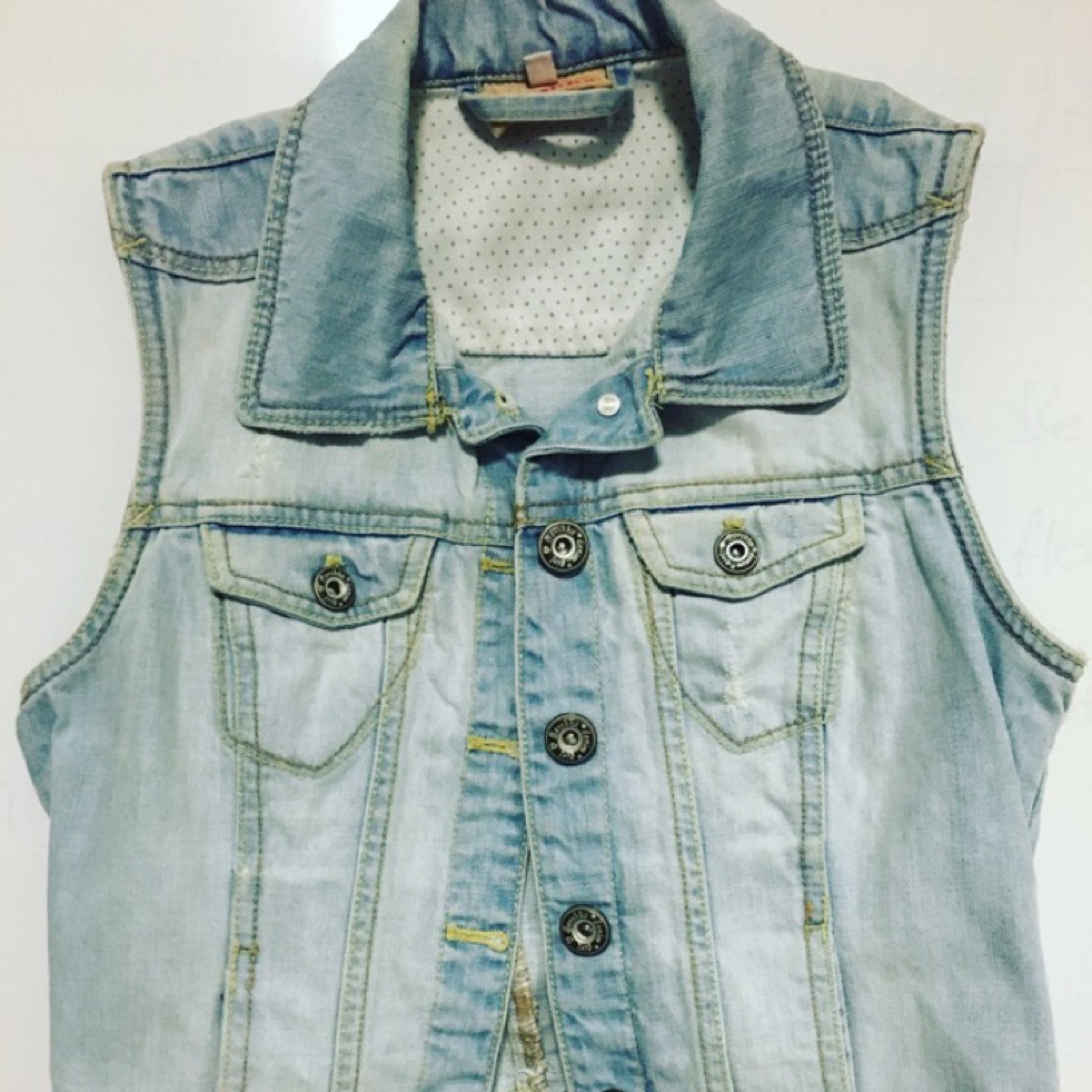 Bershka Sleeveless Denim Jacket