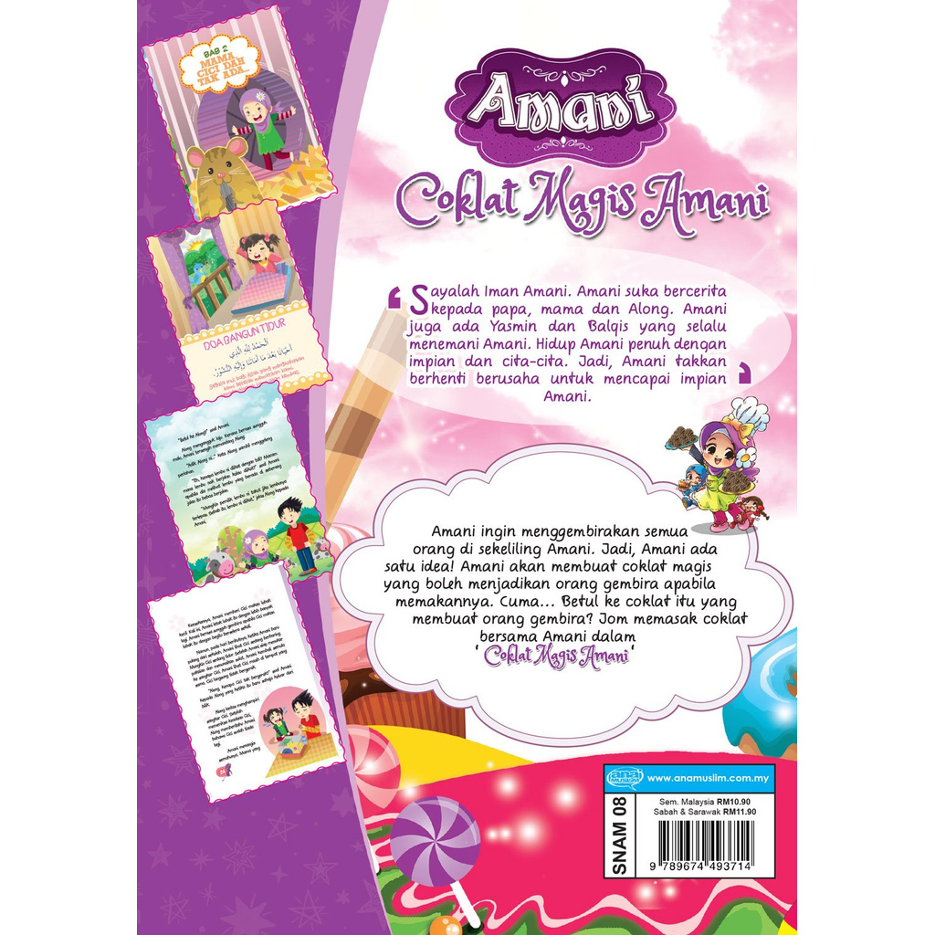Shop Malaysia Ana Muslim Novel Grafik Chocolate Magis Amani Shopee Singapore