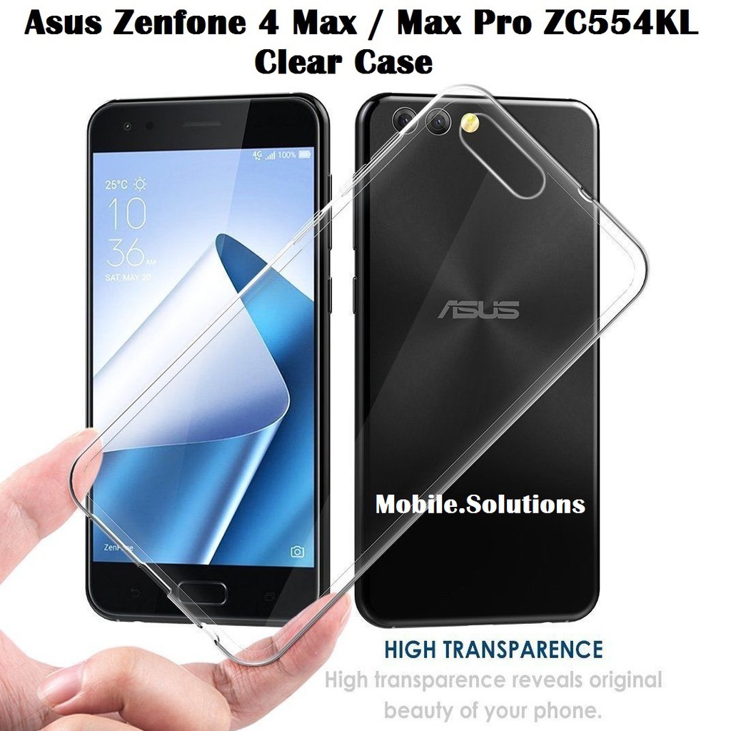 Asus Zenfone 4 Max Max Pro Zc554kl Clear Transparent Tpu Case Shopee Singapore