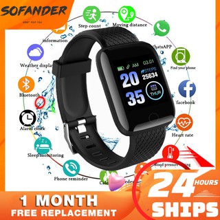 Smart Band 116 Plus Sports Fitness Activity Heart Rate Tracker Blood Pressure Smart watch Sport Watch with Large Display