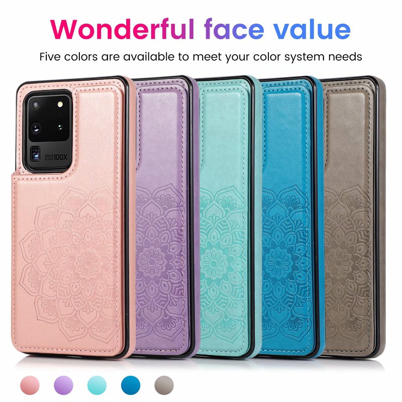 Casing Case For Samsung Galaxy S Ultra A81 Note10 Lite 1 S10 Lite 1 A51 0 A50 A30 0 S7 Edge S8 S9 S10 Lite Note 10 Plus Datura Flower Card Slot