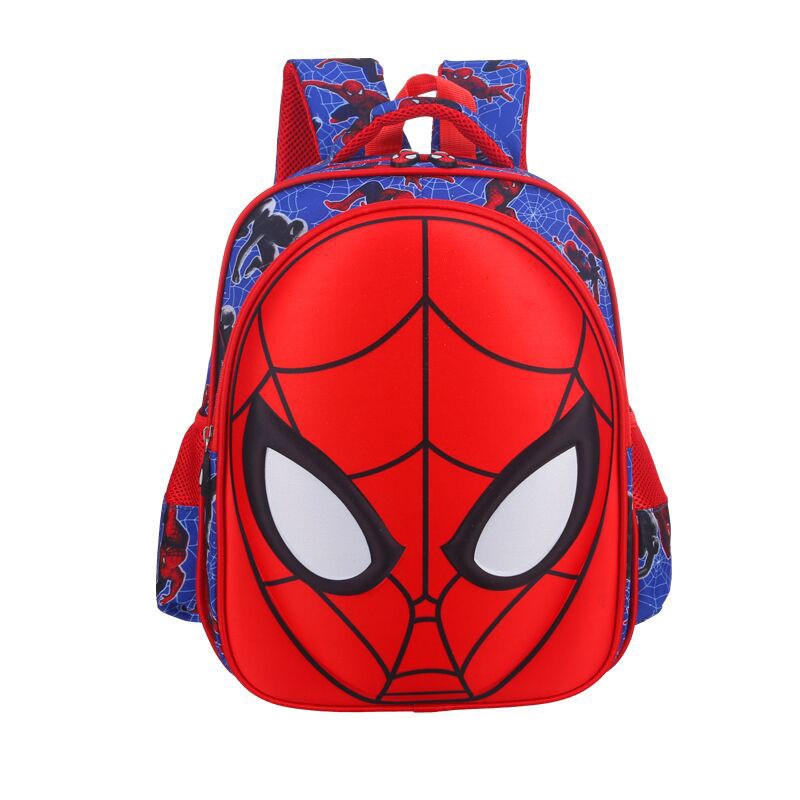 Marvel 3D Spiderman School Bag Cartoon Children Bags Backpack Bags Blue ...
