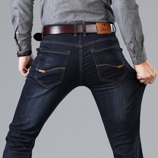 Image of Men's Pants Jeans Denim Pant Long Straight Casual Trousers
