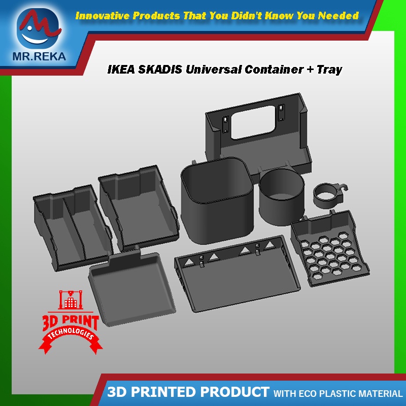 IKEA SKADIS Pegboard Universal Box Tray Collection Shopee Singapore