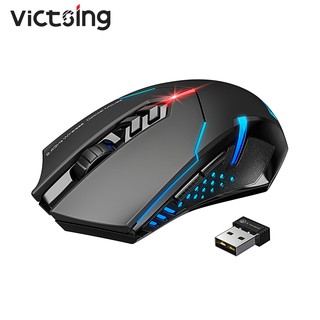 VICTSING Wireless Gaming Mouse Breathing Backlit 7-Button Unique Silent Click Mouse
