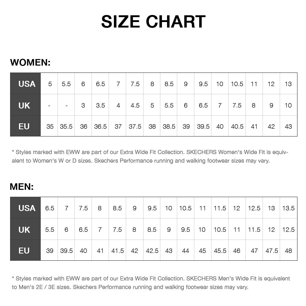 skechers men size
