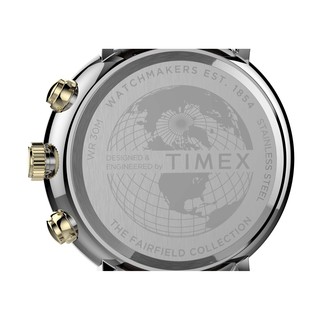 Timex Fairfield Chronograph 41mm Leather Strap Watch - Two-Tone, Tan (TW2T67700) #4