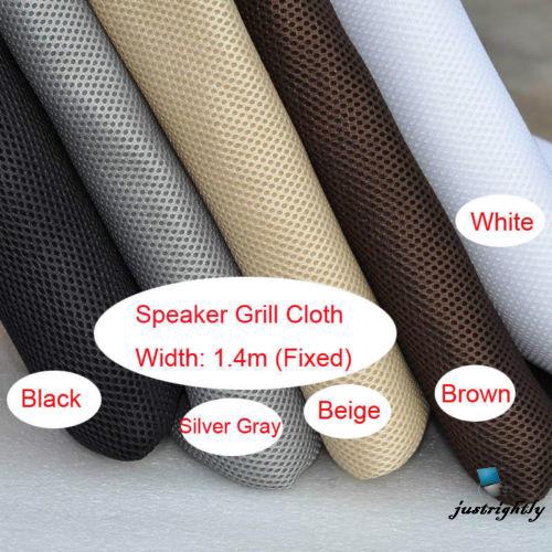 Stage Speakers Speaker Cover Fabric 1.7 0.5m Stereo Gille Fabric Speaker Mesh Cloth Dustproof for Large Speakers 黑色 Speaker Grill Cloth 