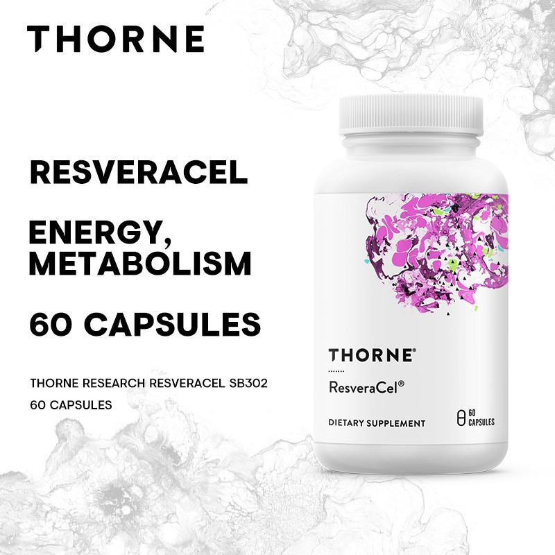 Thorne Research ResveraCel 60 Capsules (BBE 03/2024) Resveratrol